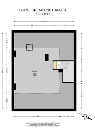 Floorplan - Burg. Cremersstraat 3, 6361 BP Nuth